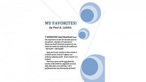 Paul A. Lelekis – My Favorites!