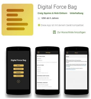 Nick Einhorn – Digital Force Bag (App for Android only!!!)