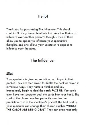 Lewis LeVal – THE INFLUENCER (Video + PDF)