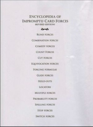 Lewis Jones – Encyclopedia of Impromptu Card Forces