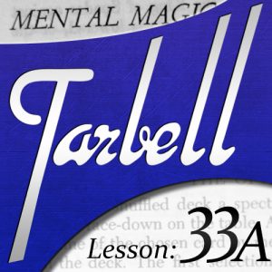 Dan Harlan – Tarbell 33A – Mental Magic