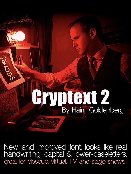Cryptext 2.0 by Haim Goldenberg (Pdf and font-files included)