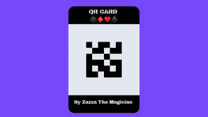 Zazza The Magician – QR CARD (Everything included with highest quality)