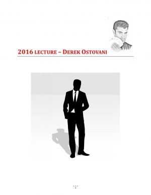 Derek Ostovani – Lecture Notes (official PDF)