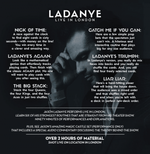 Jason Ladanye – Live in London (May 18, 2021; all videos included with highest quality)