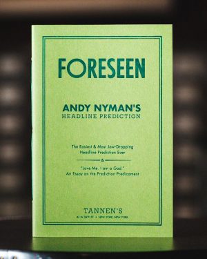Andy Nyman – Foreseen (a must-have for all Mentalists & Magicians)