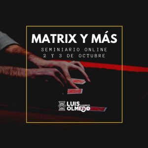 Luis Olmedo – Seminario online «Matrix y más» – 2 y 3 de octubre 18.00h – Habla hispana Download INSTANTLY ↓