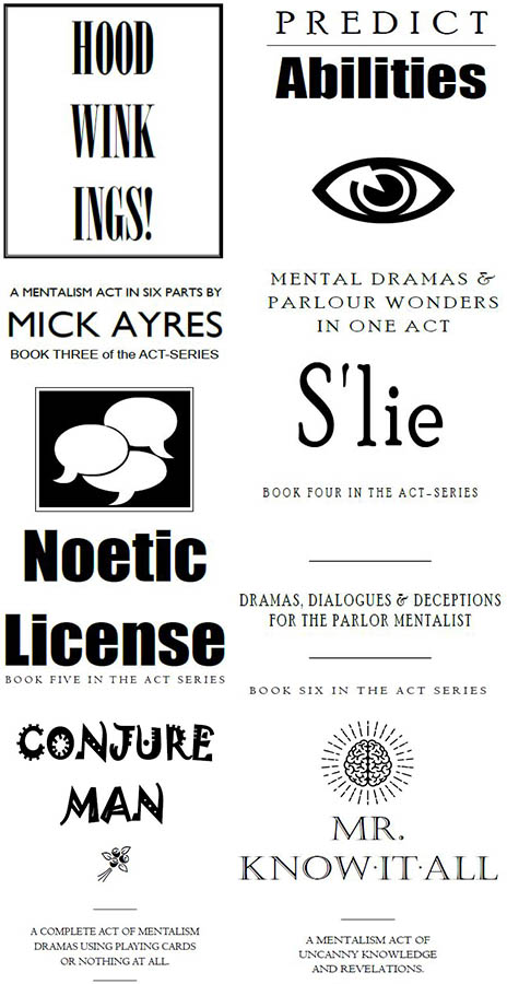 ALL SIX ACT-SERIES By Mick Ayres