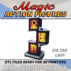 Zig Zag Illusion 3D Printable Action figure Access Instantly!