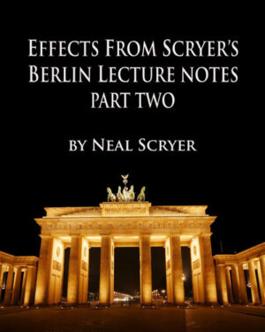 Neal Scryer – Neal Scryer’s Berlin Lecture Notes – Part Two Access Instantly!