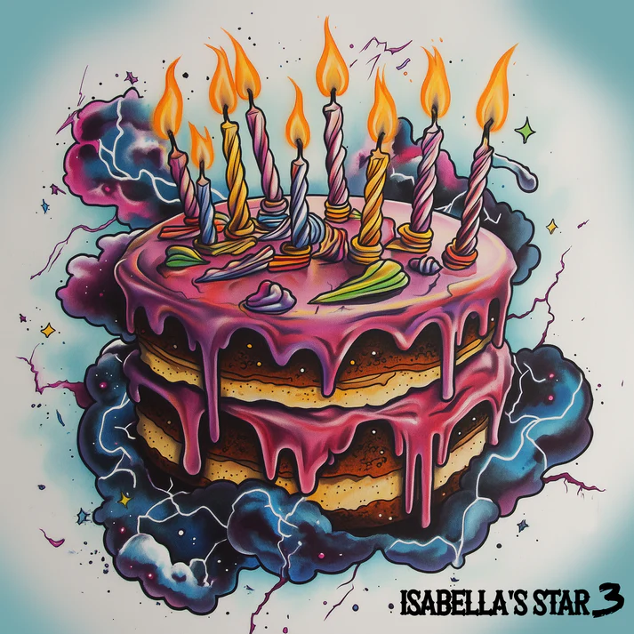 sleightofmind__tattoo_style_drawing_of_a_birthday_cake_with_mel_78906529-87a1-4f4f-817d-406ba2e839a4