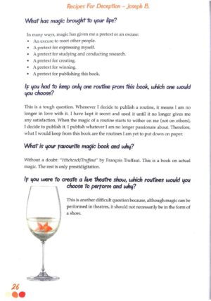 Presale price: Joseph B – Recipes for deception (sample pages in description)